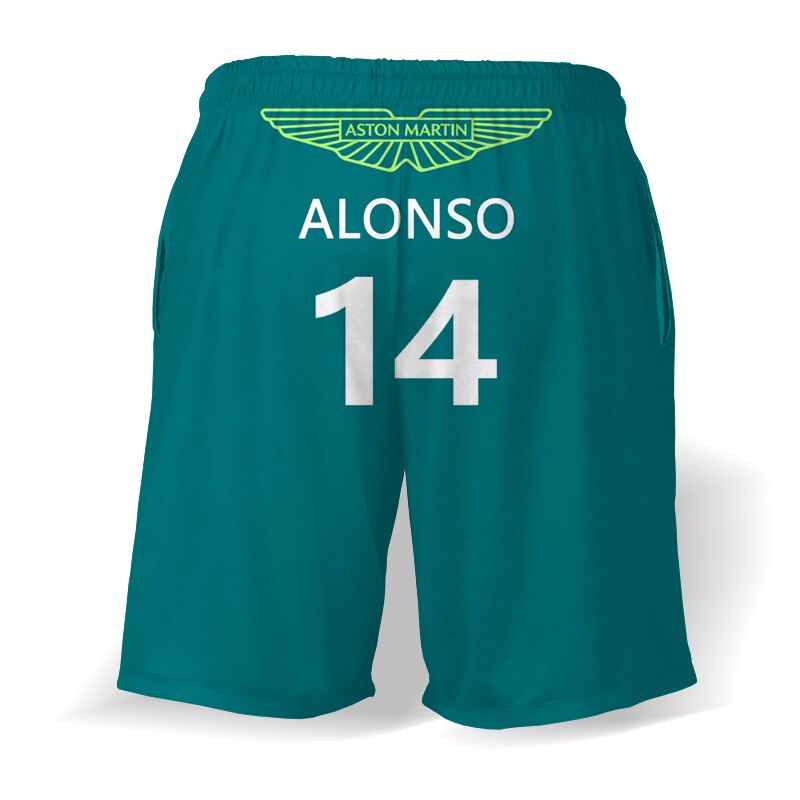 2023 New F1 Team Aston Martin Motorcycle Racing Car Men Sports Board Shorts Fashion Joggers Beach Short Pants Male Kids Trousers
